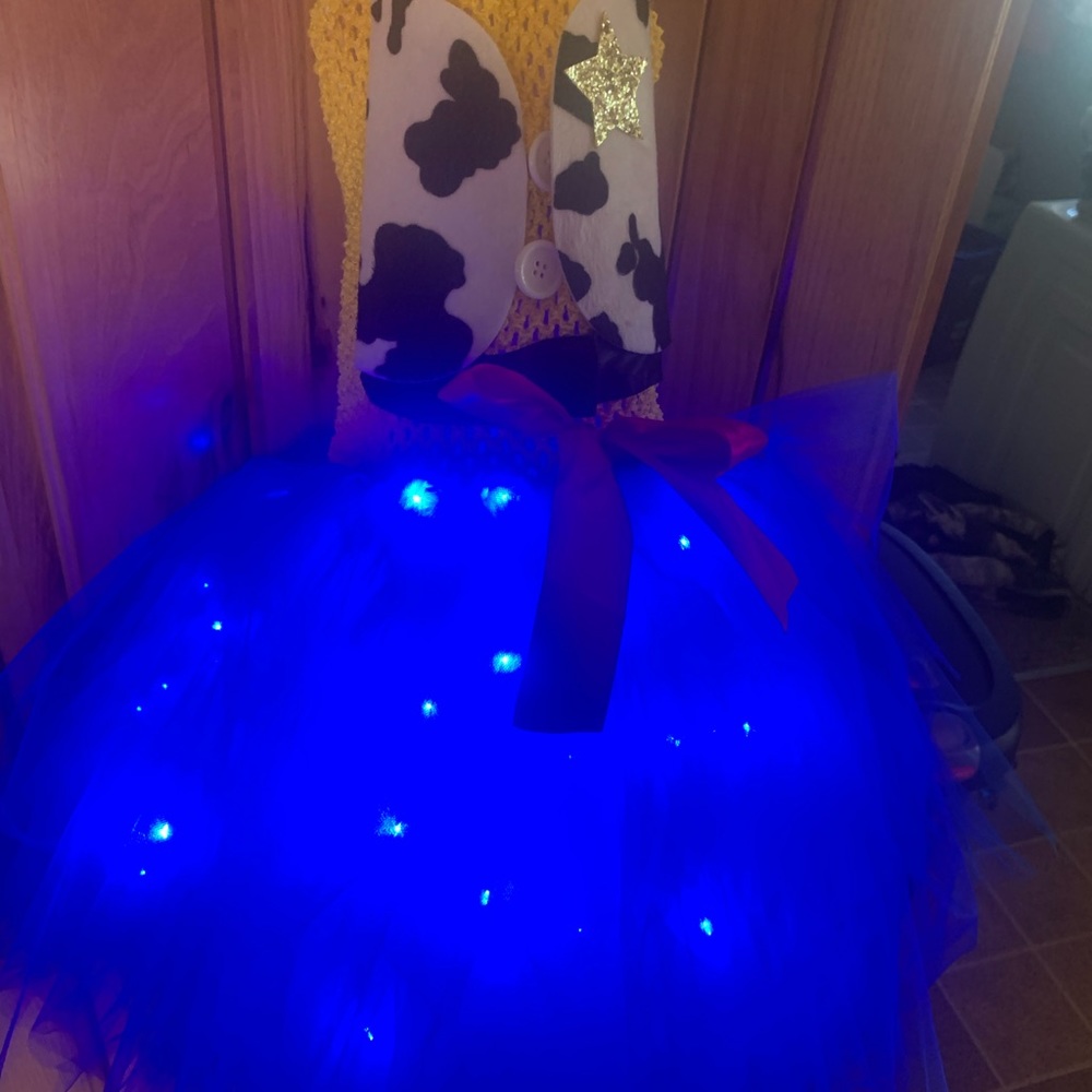 Girls size 6 Halloween Costume with Lights Toy Story JESSE